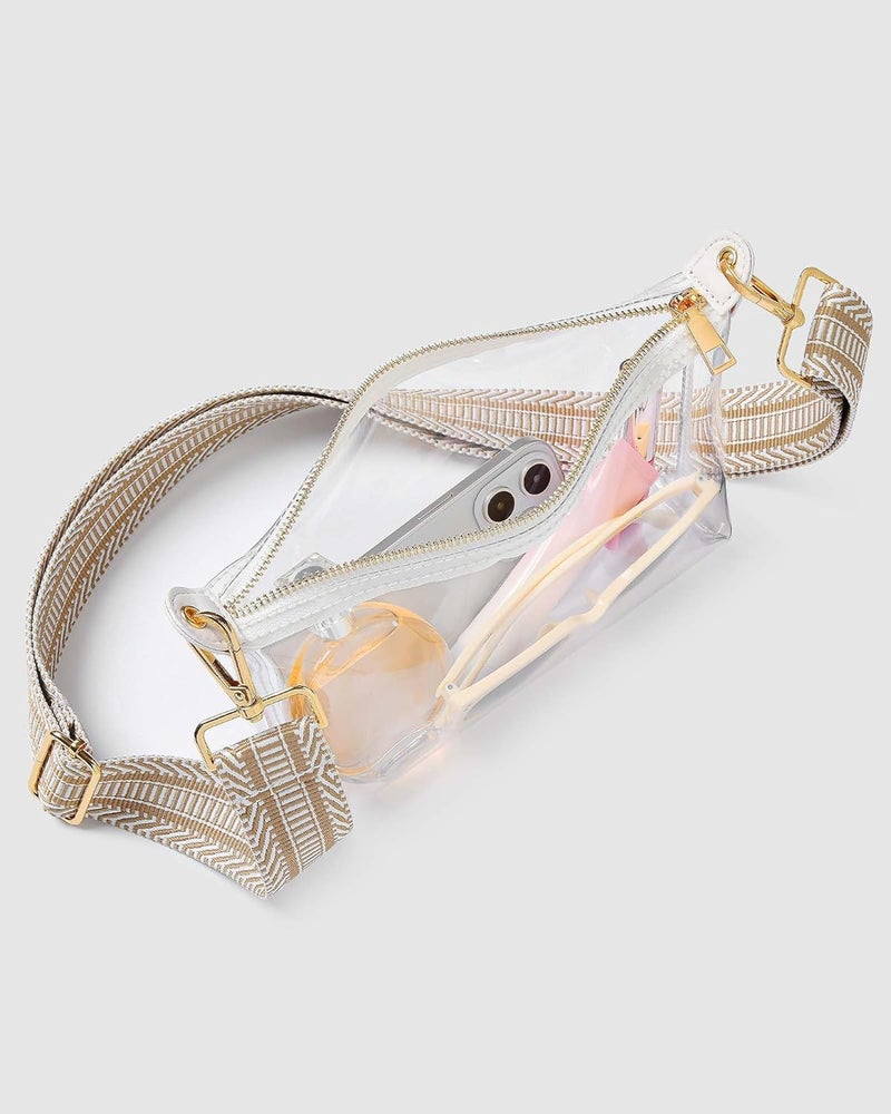 FANGSUN Clear Purse for Women, Clear Crossbody Bag Stadium Approved, Small Transparent Handbag for Concert Event Festival - Image 5